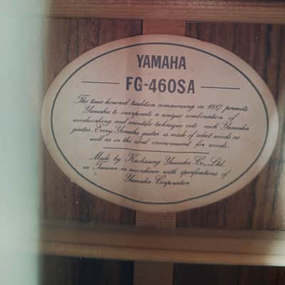 Yamaha FG 460 SA 1988 - 1993 - sunbrust image 3