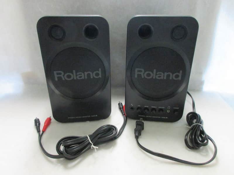 Roland MA-8BK Stereo Micro Monitor 1996 - Black image 1