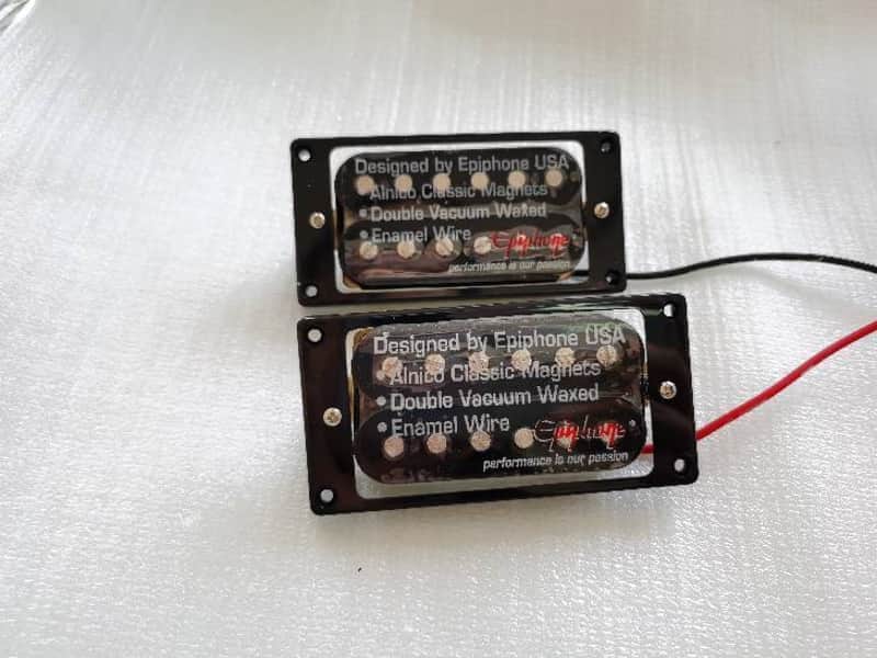 Epiphone Black Guitar Classic Alnico Humbucker Pickups For Epiphone Les Paul SG DOT ES image 1