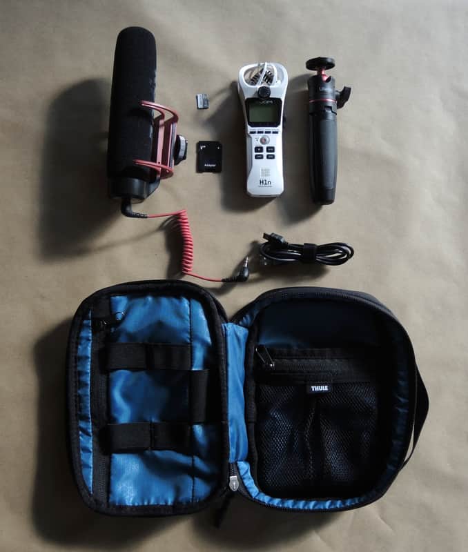 Zoom, H1n, Rode, VideoMic, Field Recording Kit with Thule Pouch image 1