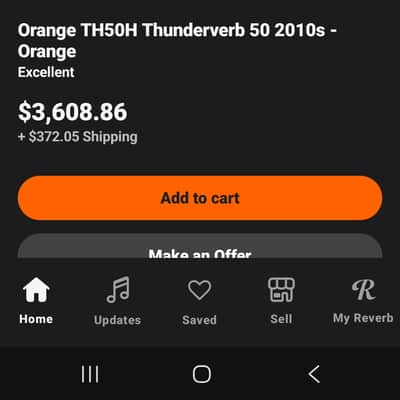 Orange Thunderverb 50 2 channel amp- Mint..pristine/Spring reverb & attenuator image 6