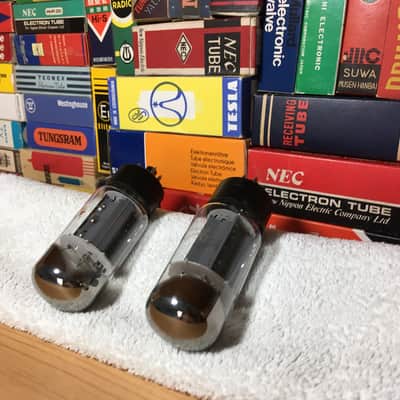 2 x NOS Fender TallBoy 6L6GC DualDisc Getter PowerTubes ~ Grail Audio KT66 EL37 ~ Rich Thick Tone Warm Balanced Stage image 2
