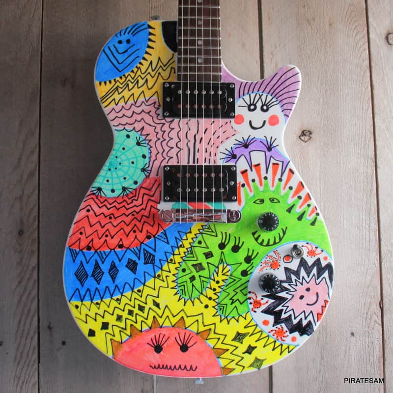 Gretsch Custom art guitar Ignite Jet Club HH " Happy Together " image 1