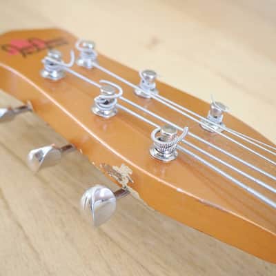 Jerry Jones Neptune Longhorn Baritone Six String Electric Bass 6 Copper w/ ohsc image 5