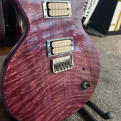 Custom 'Franken-Paul' LP/Strat Hybrid - W/Hardshell Case and Accessories 2020 - Purple Burl image 13