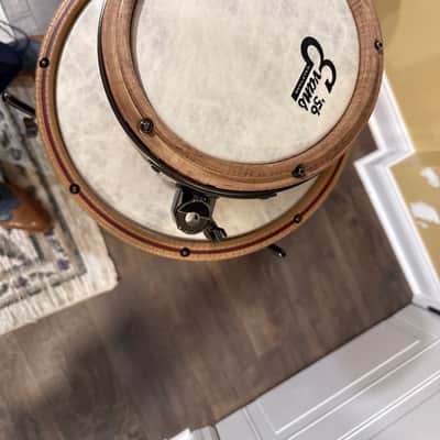 Unbranded Custom built partial nesting 2020 - "Purple Heart" eggplant stain, satin polyurethane and and hand rubbed wax finish image 3