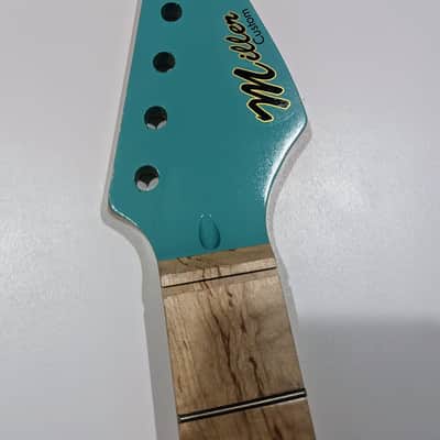 Unknown Stratocaster Neck 2010s - Maple with Seafoam Pegface image 3