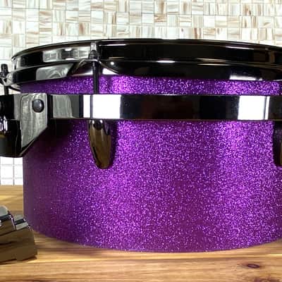 Click Icon 10ply Maple 6x12 Timbale/Tom Tom Purple Satin Sparkle image 5