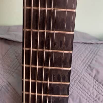 Agile Septor Pro 827 - trans blue neck through ebony fret image 13