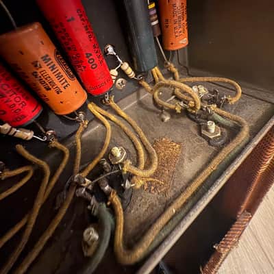 Immagine 1955 Fender Pro Amp 5E5 Narrow Panel Tweed Early 3 Control 5E3 Deluxe Style Jensen P15N - 14