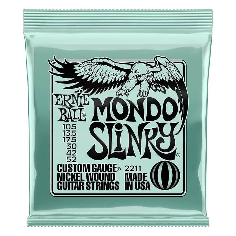 Ernie Ball P02211 Mondo Slinky Nickel Wound Electric Guitar Strings (10.5-52) image 1