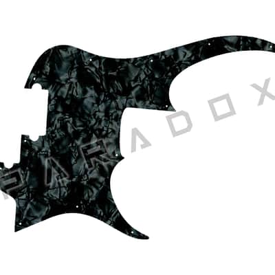 Custom Pickguard For 2000's Made in China Peavey Zodiac EX - Jet Black Pearl/Black/White/Black .090"