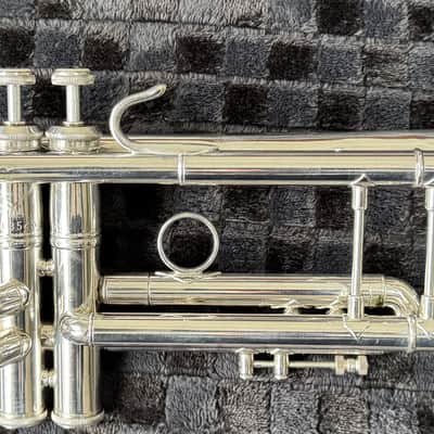 Used 1970’s Bach Stradivarius Model 37 Silver Trumpet with case and NY Bach 7C mouthpiece image 2