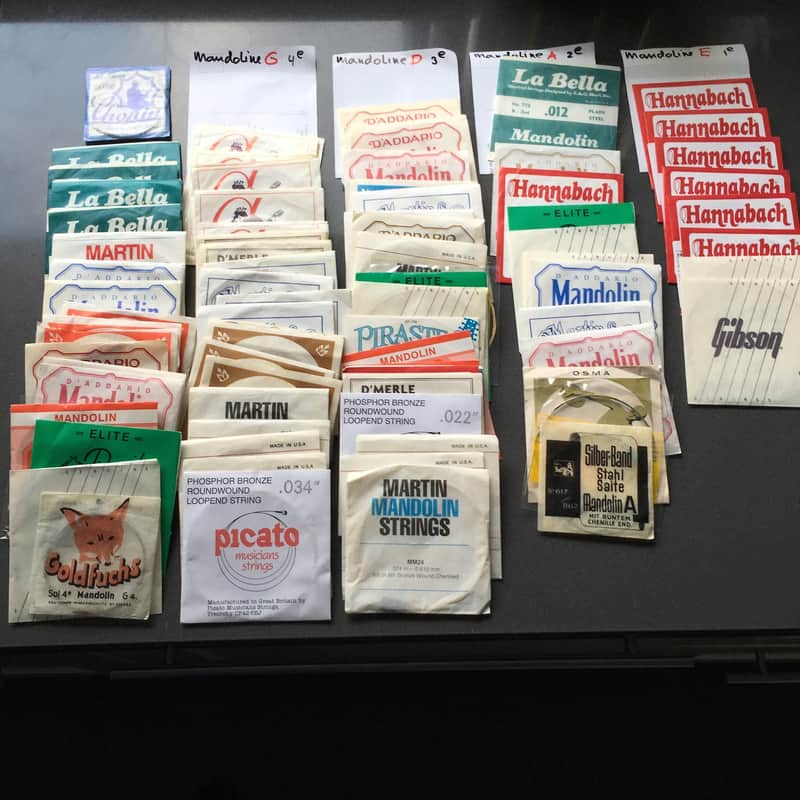 Lot of Various Mandoline Strings (+/- 80 pieces) image 1