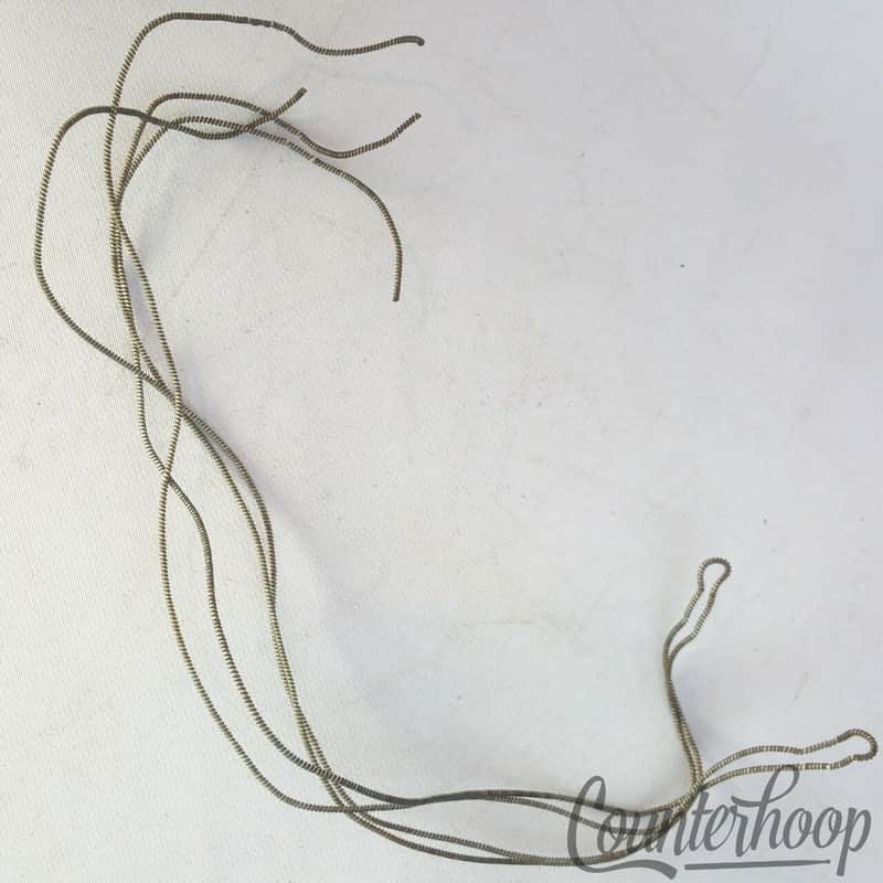 Early American 11"4-Strands Snare Drum Coiled Metal over Cloth Wires Vintage 10s image 1