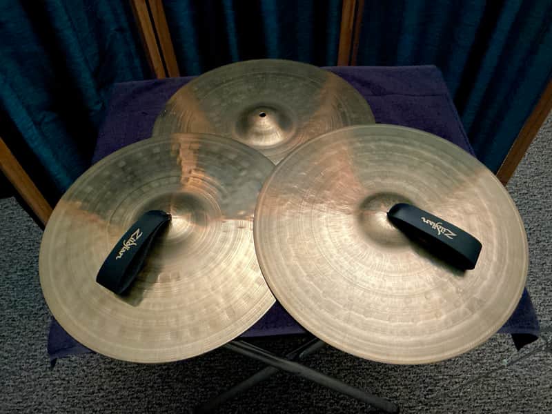 Vintage UFIP 15” Orchestral Cymbals (3) 1940’s-1950’s (Sound File) image 1