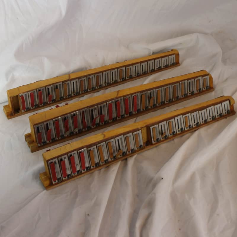 Accordion Part - Lot of 3 Treble Reed Blocks for 41 120 Piano Accordion LMM Complete image 1