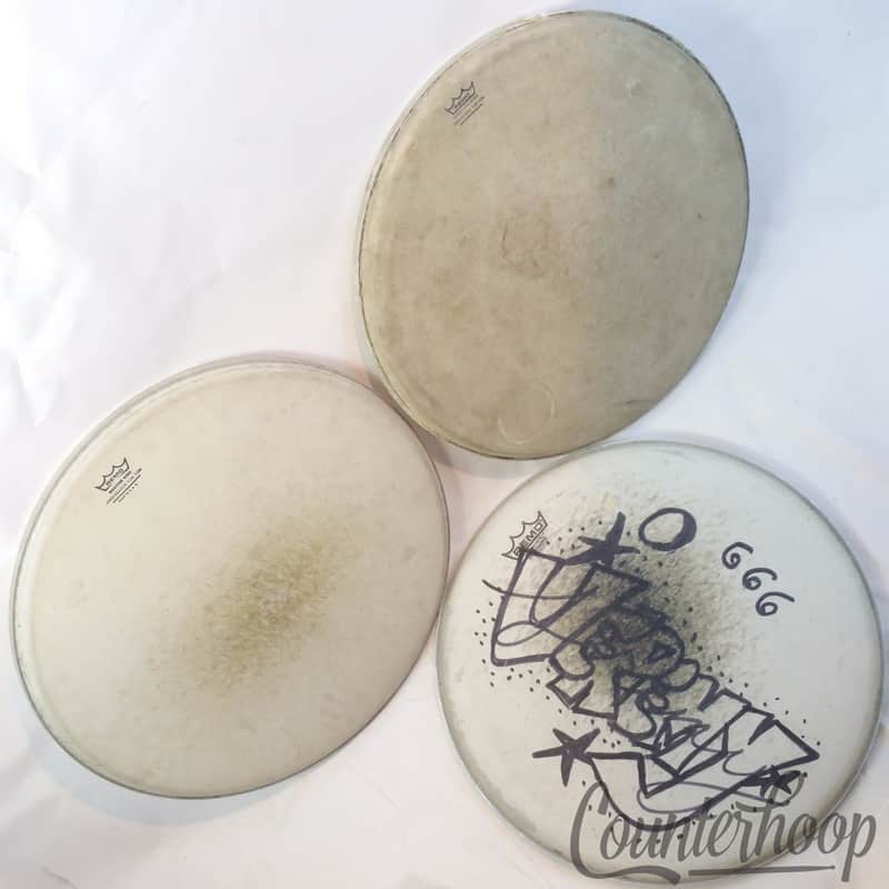 *Remo 3x 16" Floor Tom Drum Heads Coated Ambassador Weatherking Resonant/Batter - Fair / 11.95/35/29/39 image 1