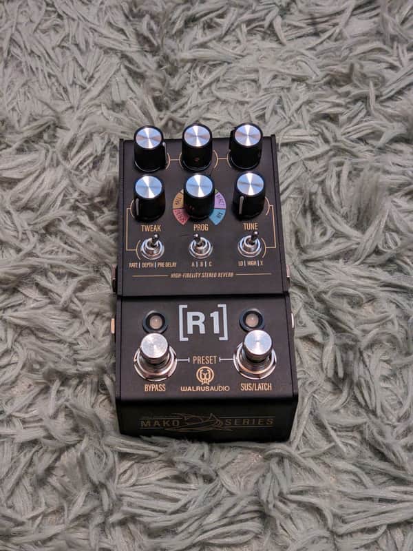 Walrus Audio Mako R1 High-Fidelity Stereo Reverb 2021 - 2024 - Black image 1