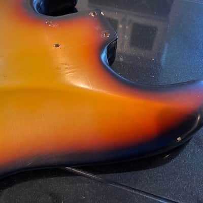 MJT Vintage Aged Nitro Guitar Body VTS 3 Tone Burst Body Only No  Parts Incuded image 19