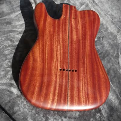 Babik Custom Telecaster Style body, Art Top, Ebony and Mahogany, Handmade 2025 image 2