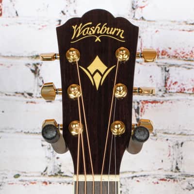 Washburn - J40SCE Heritage 40 Series Jumbo - Acoustic-Electric Guitar - Natural - USED image 4