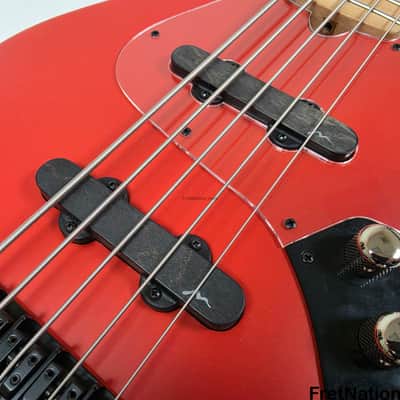 Marco Bass Guitars TFL-5 5-String 34.5" Satin Red Glockenklang - 9.84lbs image 11