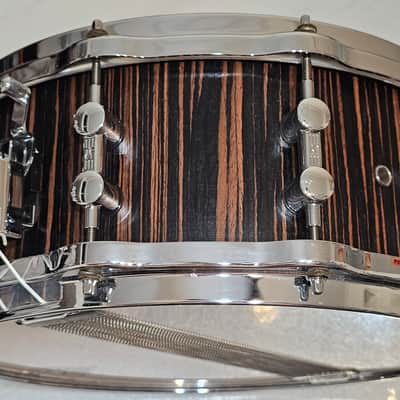 Sonor SC 10 1406 SDWD S Classix 14"x 6" Scandinavian Birch Snare in Ebony Veneer w/ Hella Hoops image 4