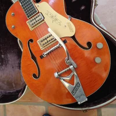 1960 Gretsch 6120 Chet Atkins Hollow Body Orange. Vintage image 23