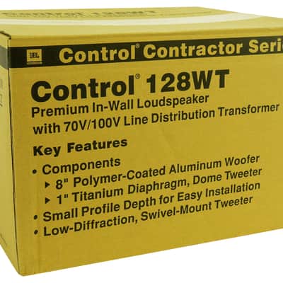 10) JBL CONTROL 128 WT 8" 50w Commercial 70v In-Wall Speakers+Amp For Restaurant image 6
