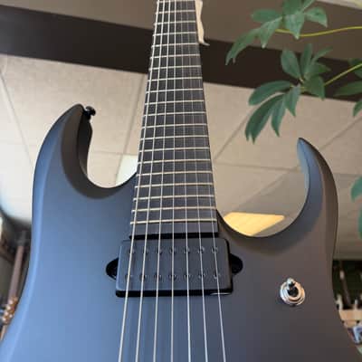 Ibanez RGDRB71-BKF Iron Label 2025 - Present - Black Flat image 6
