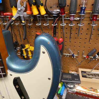 Fender '62 Jazz Bass Stack Knob Reissue - USA 1998 - Lake Placid Blue image 10
