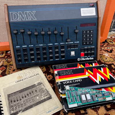 Vintage 1980s Oberheim DMX Digital Drum Machine w/ Manual & Cards *One Owner* image 2