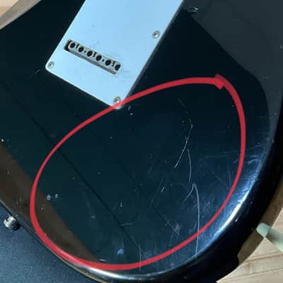 Fender MIJ 1984-89 Stratocaster Left Handed USED - Ebony image 12