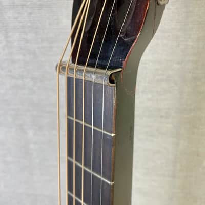 Oahu Hawaiian Guitar 1940s Sunburst Lap Steel Slide Acoustic Square Neck w/ Original Case image 17
