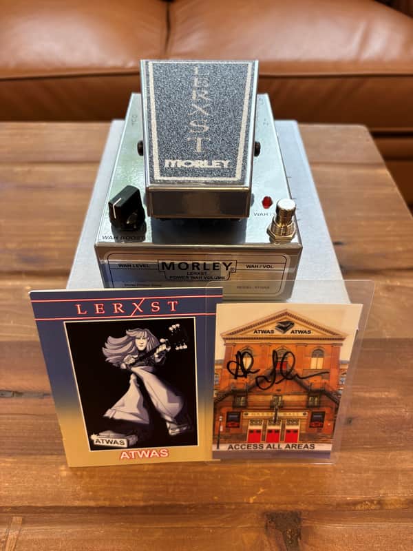 Lerxst ATWAS All The World’s A Stage Wah Volume Pedal with Hand-Signed Backstage Laminate Chrome
