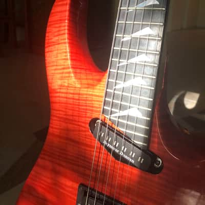 Hamer Californian Elite Flamed Maple 1992 - Salmon Blush Transparent image 5
