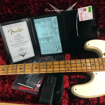 2022 Fender 55 Precision Bass Relic Custom Shop - Authorized Dealer - Only 8.7lbs Vintage White - SAVE! image 9