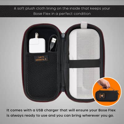 Bose SoundLink Flex 2nd Gen Bluetooth Speaker, Sandstone, Bundle with Hard Shell Travel Case image 8