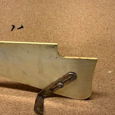 Gibson Vintage Les Paul P-90 Pickguard 1953 Cream w/bracket + screws- Fits 1954 1955 1956 image 6
