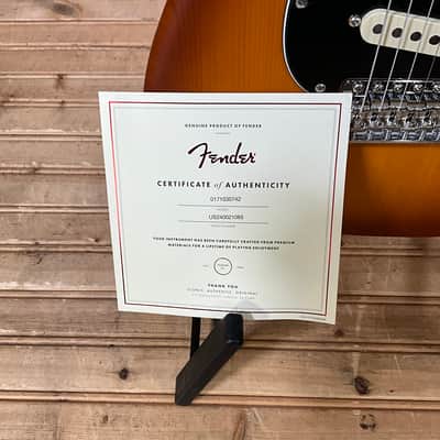 Fender Limited Edition American Performer Timber Stratocaster Electric Guitar - Honey Burst image 8