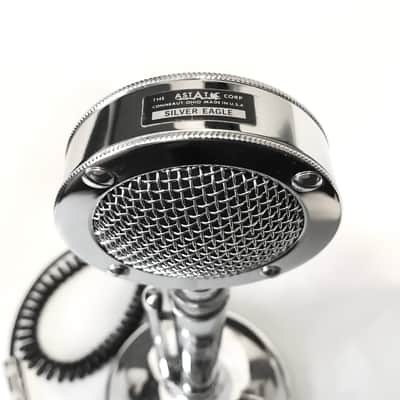 Beautiful Vintage 1970’s Astatic D-104 “Silver Eagle” Lollipop Microphone-Hot Amplified Crystal ! image 2