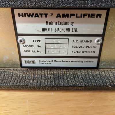 Vintage Hiwatt OL103 1983 image 8