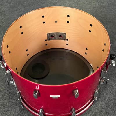 Used Vintage Pearl BLX 6pc Drum Set Sequoia Red - Very Good image 3