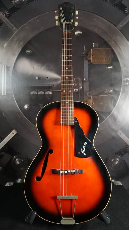 1960s Framus Archtop Acoustic – Sunburst – Made in Bavaria, Germany – Player Grade w/ Side Repair image 1