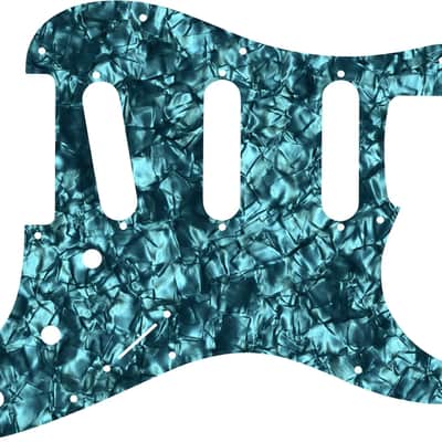 WD Custom Pickguard For Fender VooDoo Jimi Hendrix Tribute Stratocaster #28AQ Aqua Pearl/Black/White/Black