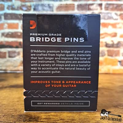 D'Addario Ebony Bridge Pins with End Pin Set image 2
