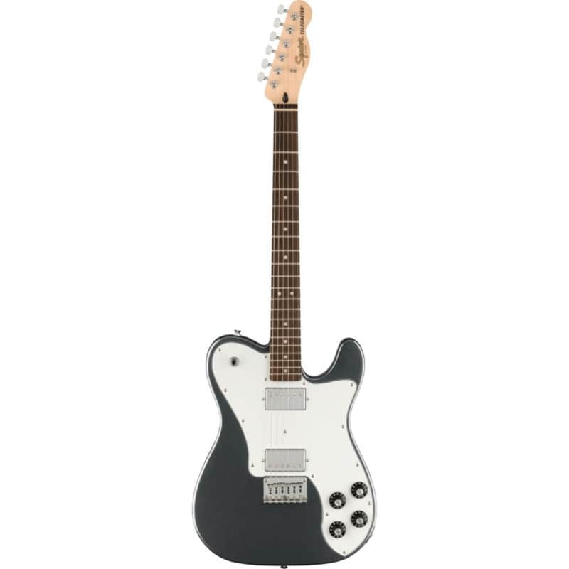 Squier Affinity Series Telecaster Deluxe Electric Guitar, Laurel FB, Charcoal Frost Metallic image 1