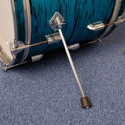Pearl Challenger outfit drumset 20" - 12" - 14" Blue Oyster Pearl finish from 1971/72 image 11