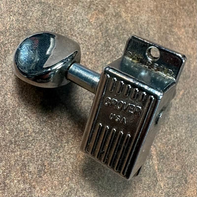 1960s Grover Slimline V100 H100 G100 Single Vintage Chrome Tuner Tuning Machine For Martin Rickenbacker & More! Treble Side image 1